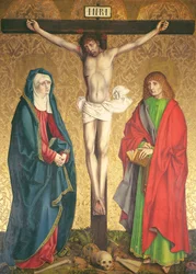 Crucificação, painel central do retábulo no altar-mor, 1430